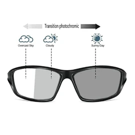 with Full lens Readers Wrap Around Sport Magnifying Safety Reading Glasses photochromic Goggles with Readers　for Men (black red, 1.25, x)
