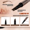 Eyebrow Pencil, Microblading Eyebrow Pen with Angled Brush, 2-in-1 Eye