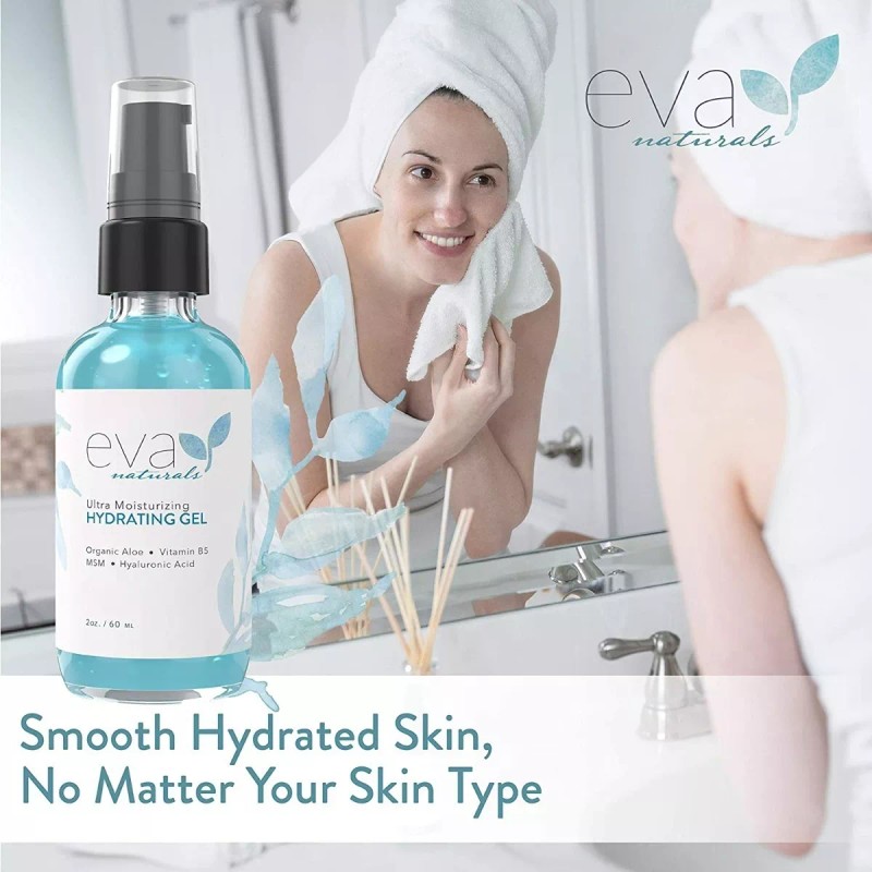 Eva Naturals Gel Facial Hidratante Con Acido Hialurónico Y Células