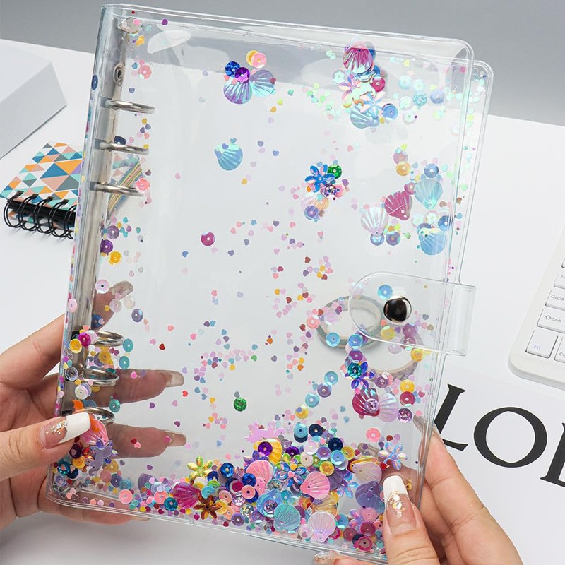 Luksnoc Clear Seal Pad, Girls, Removable, A5/A6/A7, Seal Binder, 6