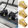 eMagTech 6Pcs 0.4mm 3D Printer Brass Nozzle MK10 Nozzle M7/1.75mm