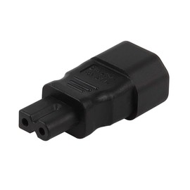 IEC C14 to Polarized C7 AC Power Adapter, IEC 3-Prong Male to Figure 8 Female Polarized AC Adapter, Polarized Adapter Replacement for Vizio LED TV etc