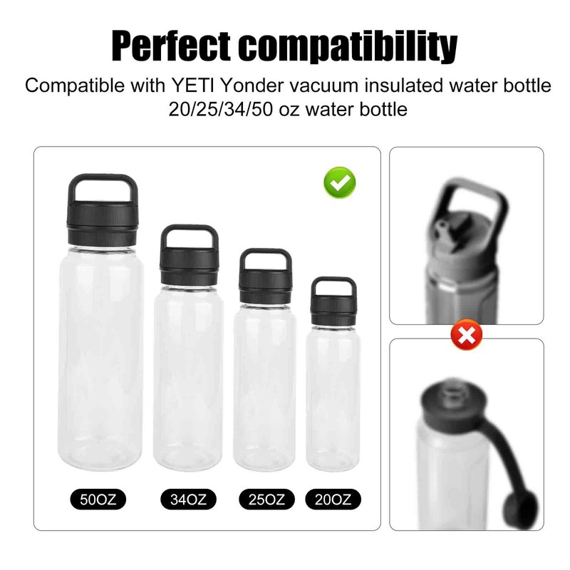 4PCS Gasket Replacement for YETI Yonder 20/25/34/50 oz Water Bottle,