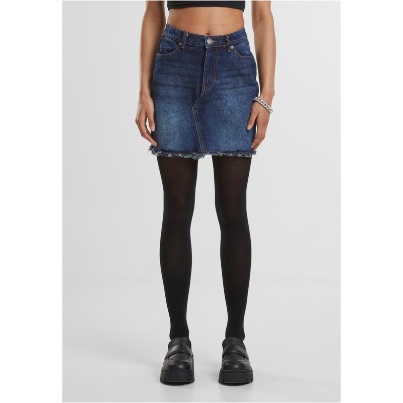 Urban Classics Women's Skirt, New Dark Blue Washed