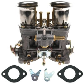 Trucktok 18990035 44 IDF Carburetor Replacement for Weber 44mm Carb 2 Barrel 1968-1979 Transporter Beetle Car 18990030 (With Air Horn)