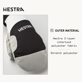 Hestra Comfort Tracker Mitt - Black/Off White | 8