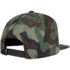 Fox Head Camo Tech Snapback Cap, Green