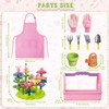 deAO Kids Gardening Play Set, 57 Pieces with Tools, Apron
