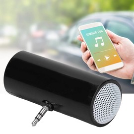 BONKZEBU Mini Speaker System, Clear Sound Quality Easy to Use Small Portable Speaker, Easy to Operate and Portable 3.5mm Jack Stereo Mini Speakers, for Mobile Phones and TabletsBlue (Black)