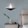 Hemobllo Table Lamp Shade - Pleated Umbrella Shape Fabric Lamp
