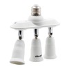 DiCUNO Light Socket Splitter 3 Way Adapter, 3 in 1