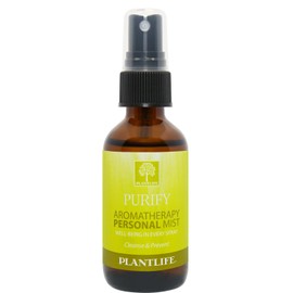 Plantlife Purify Mist Face and Body Spray - Straight From The Plant 100% Pure Therapeutic Grade - Take with You Everywhere - Made in California 2 oz