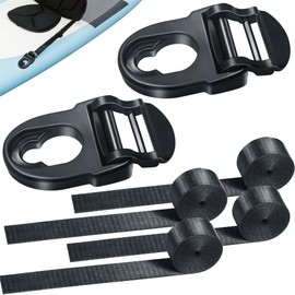 HLOGREE 2Pcs Kayak Seat Clips Replacement & 4Pcs Straps,Kayak Seat Clip Parts for Lifetime Emotional,Kayak Seat Belt Clips,Kayak Seat Repair Clip,Kayak Straps Seat Clip with Straps,Kayak Accessories