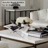 Mbneesio Acrylic Book Stand, Magazine Display Rack,Modern Clear Holder, Indoor