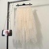 Women's Tulle Skirts High Waisted Puffy Layered Midi Tutu Skirt
