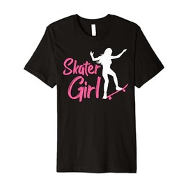 Skateboarding Design for Girls Women Skateboard Skateboarder Premium T-Shirt