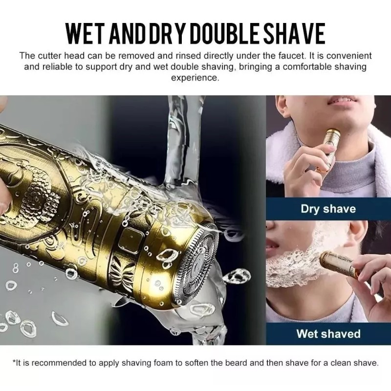 FD Afeitadora Eléctrica Buda Head Usb Inalámbrico Recargable