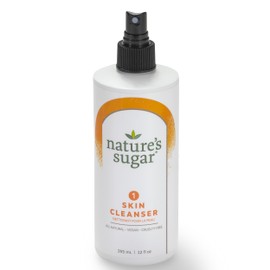 Nature's Sugar Skin Cleanser for Sugar Wax Hair Removal Routine - Step 1 of 4 in Sugar Waxing Process - Vegan, Cruelty-Free and Gluten-Free
