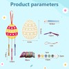 HAKOTOM Pack of 12 Easter Eggs Wind Chimes Craft Set