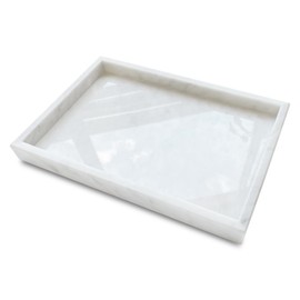 Yew & Tulip Natural Marble Vanity Tray for Bathroom, Kitchen, Vanity, Home Decor, Wedding etc.