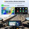SIXTOP Motorrad-Carplay-Bildschirm, Kabelloses CarPlay und Android Auto für Moto,8.1-Zoll-wasserdichter Touchscreen,