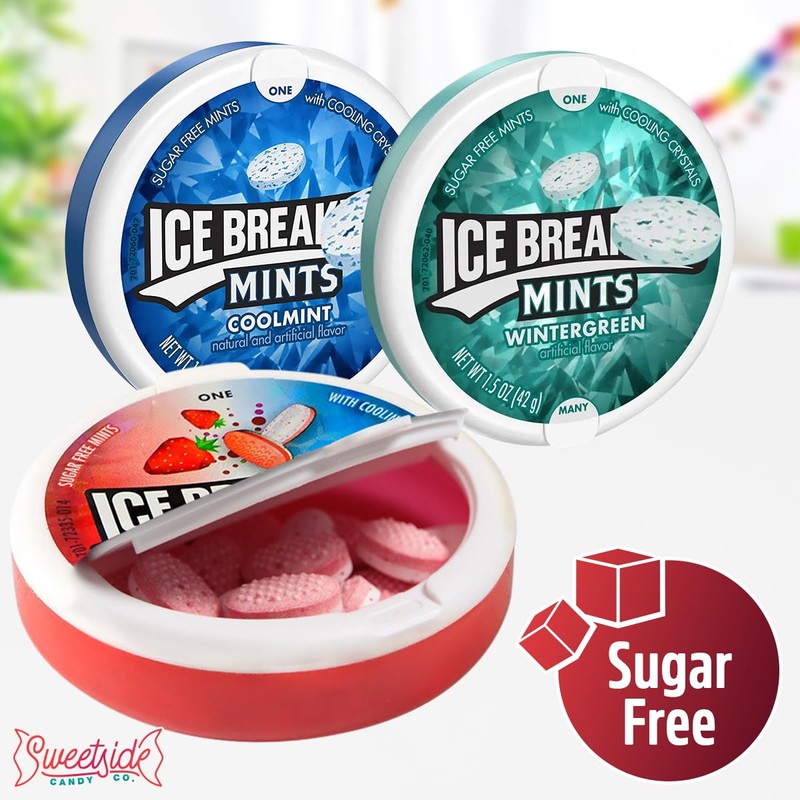 Ice Breakrs Hard Candy Variety Pack, Ultimate Sugar Free Mints,