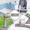 Guichangkai Wasserhahn Spritzfänger,Spülbecken Abtropfmatte Silikon mit Ablauf Profi,Waschbecken Silikonmatte mit