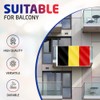 5x3ft Double Sided Belgium National Flag Banner with Two Brass