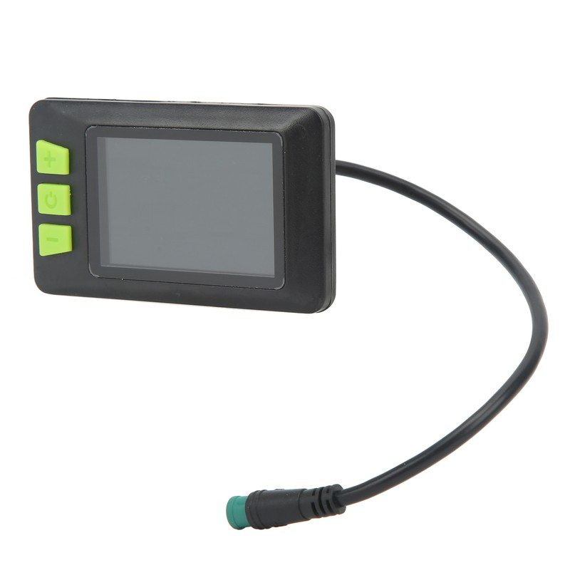 Electric Bike LCD Display Meter ABS 22.5mm 24V 36V 48V