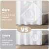Felisa Waterproof Fabric Shower Curtain Liner with 3 Large Magnets,72