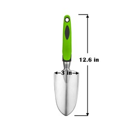 Garden Tool Shovel for Digging Gardening Trowel for Lawn Planting Alloy Spade Plastic Handle Anti Slippery