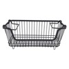 Freezer Basket Stackable Open Front Wire Storage Bin with Foldable
