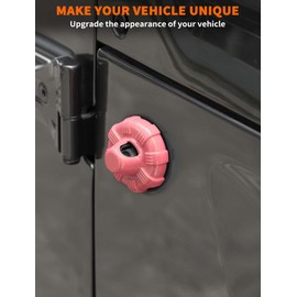 Savadicar Pink Antenna Base Cover for Jeep Wrangler JK JL 4xe & Gladiator JT 2007-2023 – Stylish Exterior Trim Accent, Quick Upgrade Accessory