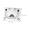 KONTONTY 1set Stainless Steel Boat Hatch Handle Recessed Latch for