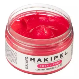 Gelino Makipel Rosa 100ml - Maquillaje Temporal Para El Cabello