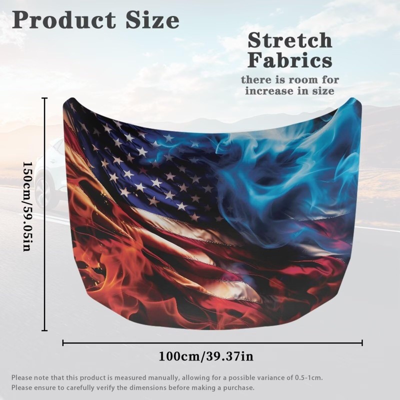 Car Hood Cover Elastic Polyester Car Hood Cover Waterproof Automotive