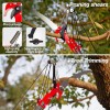 Suchtale 14ft Pole Saw, Manual Tree Pruner Sharp Steel Blade