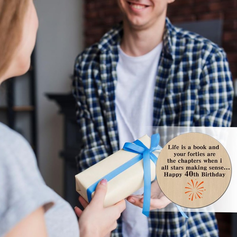 Wooden Coasters - 40th Birthday Gifts for Him & Her
