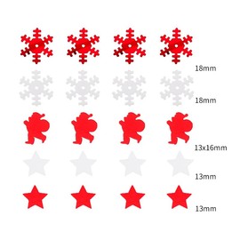Christmas Snowflake Party Table Scatter Confetti - Red White Snow Flake Santa Claus Glitter Paillettes for DIY Crafts, Baby Shower Decor, Christmas Party Sprinkles Confetti Decorations Supplies 50g