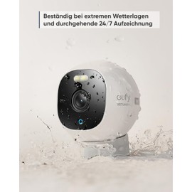 eufy Security Outdoor Cam E210 All-in-One Standalone Surveillance Camera for Outdoor Use with 1080p Resolution, Headlight, Night Vision in Colour, Toll Free Use, IP67 Water Protection