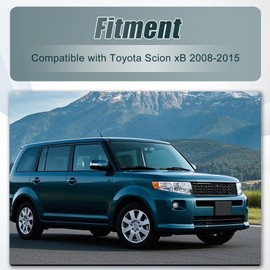 FZJDSD Black Rubber Weather Strip Set 4PCS Compatible with Toyota Scion xB 2008-2015