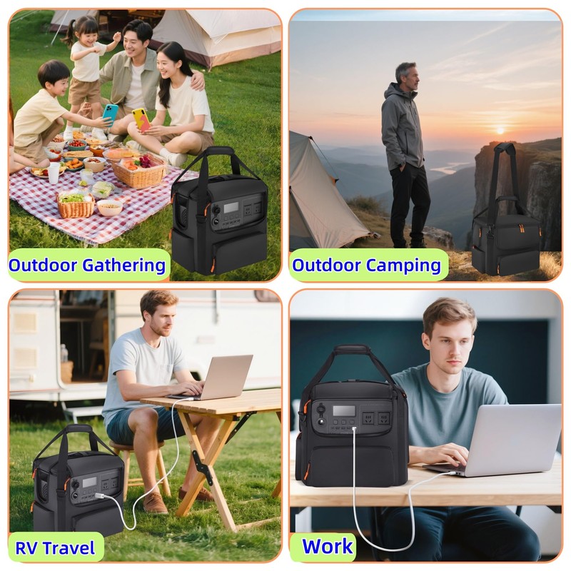 Portable Power Storage Bag Compatible with BLUETTI AC180,Soft Carrying Bag
