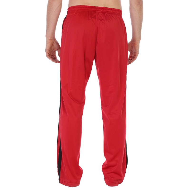 Gioberti Mens Athletic Track Pants, Red, 2X Large