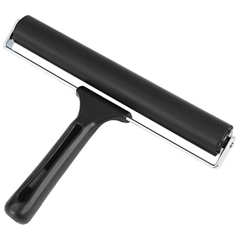 Gokoti 8 Rubber Roller Brayer Roller Brush for DIY Crafts