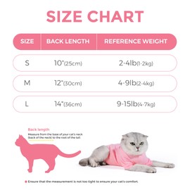 Dotoner Cat Surgery Recovery Suits,Cat Bodysuit Long Sleeve after Surgery Kitten Recovery Suit Medical Vest for Cats E-Collar Alternative Anxiety Vest Anti Lick Cat Pajama Clothing