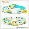 Kamercy Breakaway Cat Collar, Blue Rainbow Pattern, X-Small (8" -