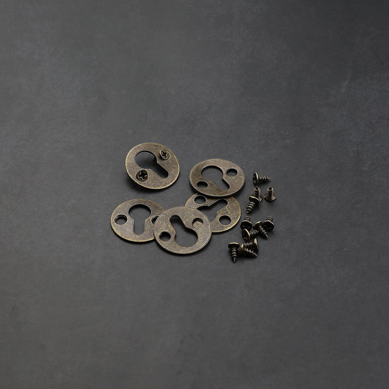 SING F LTD 20x Flat Round Keyhole Hangers Frame with