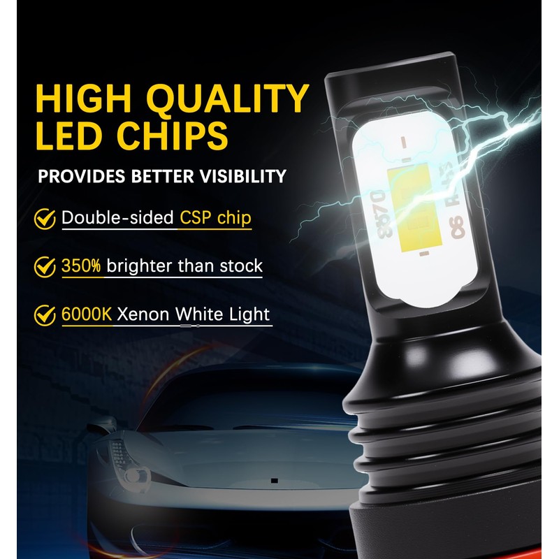 Dechiramo Compatibe for Jeep Grand Cherokee Fog Light (1999-2010),6000K White