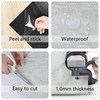 Wallercity Shiny White/Gray Peel and Stick Floor Tiles 18-Pack Self