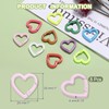 sourcing map 8 Pcs Heart-Shaped Spring Snap Clip 1 Inch
